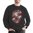 Muay Thai Elbow Strike Silhouette Minimal Clean Sport Men Graphic Sweatshirt Muay Thai Elbow Strike Silhouette Minimal Clean Sport Men Graphic Sweatshirt