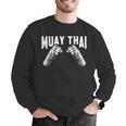 Muay Thai Fighter Fists MMA Club Martial Arts Fighting Coach Men Graphic Sweatshirt