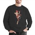 Muay Thai Girl Anime Japan Thaiboxer Kickboxing Muay Thai Men Graphic Sweatshirt