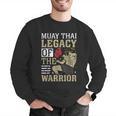 Muay Thai Legacy Of The Warrior Muay Thai Men Graphic Sweatshirt Muay Thai Legacy Of The Warrior Muay Thai Men Graphic Sweatshirt