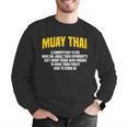 Muay Thai Martial Arts Combat Sports Men Graphic Sweatshirt