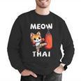 Muay Thai Meow Thai Thai Boxing For Boys Muay Thai Cat Men Graphic Sweatshirt Muay Thai Meow Thai Thai Boxing For Boys Muay Thai Cat Men Graphic Sweatshirt