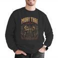 Muay Thai Nak Muay Vintage Thai Boxing Warrior Art Men Graphic Sweatshirt Muay Thai Nak Muay Vintage Thai Boxing Warrior Art Men Graphic Sweatshirt