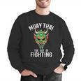 Muay Thai Oni Mask Thai Boxing And Kickboxing Men Graphic Sweatshirt Muay Thai Oni Mask Thai Boxing And Kickboxing Men Graphic Sweatshirt