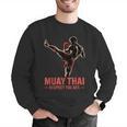 Muay Thai Respect The Art Martial Arts Kickboxing MMA Men Graphic Sweatshirt