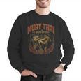 Muay Thai Vintage Thai Boxing Warrior Art Of 8 Limbs Men Graphic Sweatshirt