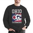 Ohio Flag Swimming Team Swim Swimmer US State Men Graphic Sweatshirt