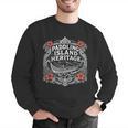 Paddling Island Heritage Outrigger Canoe Men Graphic Sweatshirt
