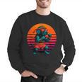 Retro Dog With Gloves Muay Thai Fighter Men Graphic Sweatshirt Retro Dog With Gloves Muay Thai Fighter Men Graphic Sweatshirt