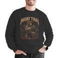 Retro Nak Muay Muay Thai Fighter Thai Boxing Gym Bear Men Graphic Sweatshirt Retro Nak Muay Muay Thai Fighter Thai Boxing Gym Bear Men Graphic Sweatshirt