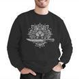 Sak Yant Muay Thai MMA Tattoo Tiger Head Knife Martial Art Men Graphic Sweatshirt Sak Yant Muay Thai MMA Tattoo Tiger Head Knife Martial Art Men Graphic Sweatshirt