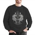 Sak Yant Thai Tattoo Twin Tiger For Muay Thai Fighter Boxing Men Graphic Sweatshirt