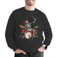 Skeleton Drummer Skull Drum Kit Halloween Sleeveless Men Graphic Sweatshirt