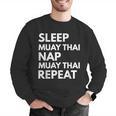 Sleep Nap Muay Thai Repeat Lover Martial Arts Men Graphic Sweatshirt Sleep Nap Muay Thai Repeat Lover Martial Arts Men Graphic Sweatshirt