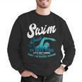 Swim Coach Swimming Lesson Sport Professional Instructor Men Graphic Sweatshirt