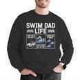 Swim Dad Life Swimmer Father's Day Swimming Daddy Men Graphic Sweatshirt Swim Dad Life Swimmer Father's Day Swimming Daddy Men Graphic Sweatshirt