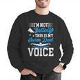 Swim Dad Voice Swimming Dad Of A Swimmer Father Men Graphic Sweatshirt