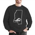 Swimming Apparel Mississippi Swimmer Training Men Graphic Sweatshirt