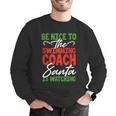 Swimming Coach Christmas Xmas Swimming Santa Men Graphic Sweatshirt