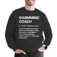 Swimming Coach Definition Swimming Instructor Men Graphic Sweatshirt Swimming Coach Definition Swimming Instructor Men Graphic Sweatshirt