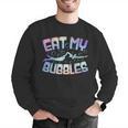 Swimming Eat My Bubbles Swim Watercolour Men Graphic Sweatshirt