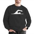 Swimming Float Men Graphic Sweatshirt Swimming Float Men Graphic Sweatshirt