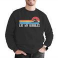 Swimming Swimmer Eat My Bubbles Swim Retro Men Graphic Sweatshirt Swimming Swimmer Eat My Bubbles Swim Retro Men Graphic Sweatshirt