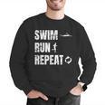 Swimrun Endurance Sports Swimming Running Swim Run Men Graphic Sweatshirt Swimrun Endurance Sports Swimming Running Swim Run Men Graphic Sweatshirt