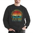 Never Underestimate An Old Man With a Canoe Retro Sleeveless Men Graphic Sweatshirt Never Underestimate An Old Man With a Canoe Retro Sleeveless Men Graphic Sweatshirt