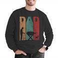 Vintage BBQ Dad Silhouette Father's Day Retro Men Graphic Sweatshirt