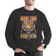 Vintage Muay Thai Twin Tiger Art Of 8 Limbs Men Graphic Sweatshirt