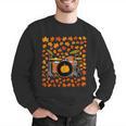 Women's Drum Kit With Leaves Fall Drummer Autumn Musician Men Graphic Sweatshirt Women's Drum Kit With Leaves Fall Drummer Autumn Musician Men Graphic Sweatshirt