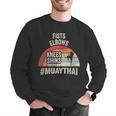 Women's Retro Muay Thai Martial Arts Fighter Graphic Men Graphic Sweatshirt Women's Retro Muay Thai Martial Arts Fighter Graphic Men Graphic Sweatshirt