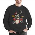 Women's Skeleton Drummer Skull Drum Kit Halloween Men Graphic Sweatshirt Women's Skeleton Drummer Skull Drum Kit Halloween Men Graphic Sweatshirt