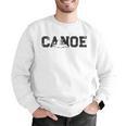 Canoe Canoeing Vintage Canoe Raglan Baseball Tee Men Graphic Sweatshirt
