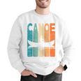 Canoe Vintage Canoeing Retro Canoe Paddling Raglan Baseball Tee Men Graphic Sweatshirt