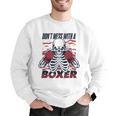 Don't Mess With A Boxer Kickboxer Fan Muay Thai Boxing Men Graphic Sweatshirt Don't Mess With A Boxer Kickboxer Fan Muay Thai Boxing Men Graphic Sweatshirt