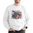 Drum Kit With American Flag Graphic For Musicians Men Graphic Sweatshirt Drum Kit With American Flag Graphic For Musicians Men Graphic Sweatshirt