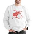 Drum Kit Drummer Band Musical Instrument Rock Music Men Graphic Sweatshirt Drum Kit Drummer Band Musical Instrument Rock Music Men Graphic Sweatshirt