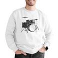 Drum Kit Drummer Band Musical Instrument Rock Music Raglan Baseball Tee Men Graphic Sweatshirt Drum Kit Drummer Band Musical Instrument Rock Music Raglan Baseball Tee Men Graphic Sweatshirt