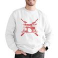 Drum Kit Percussion For Drummer Percussionist Musician Sweatshirt Men Graphic Sweatshirt