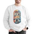 Find Peace Paddle On Canoe Mountain Sunset Men Graphic Sweatshirt Find Peace Paddle On Canoe Mountain Sunset Men Graphic Sweatshirt