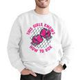 This Girl Knows How To Box Muay Thai Kickboxer Fan Boxing Men Graphic Sweatshirt