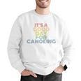 It's A Good Day For Canoeing Retro 70s Vintage Distressed Raglan Baseball Tee Men Graphic Sweatshirt It's A Good Day For Canoeing Retro 70s Vintage Distressed Raglan Baseball Tee Men Graphic Sweatshirt