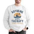 Kayaking Therapy Kayaker Canoe Paddle Lake River Men Graphic Sweatshirt