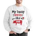 Kids My Daddy Smells Like BBQ Grilling Dad BBQ Dad Master Grill Men Graphic Sweatshirt