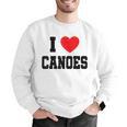 I Love Canoes Men Graphic Sweatshirt I Love Canoes Men Graphic Sweatshirt