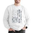 Muay Thai American Flag Camo Military Patriotic Men Graphic Sweatshirt Muay Thai American Flag Camo Military Patriotic Men Graphic Sweatshirt