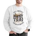 Muay Thai Fighter MMA Full Contact Retro Kickboxing Men Graphic Sweatshirt Muay Thai Fighter MMA Full Contact Retro Kickboxing Men Graphic Sweatshirt