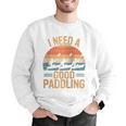I Need A Good Paddling Retro Sunset Canoe Raglan Baseball Tee Men Graphic Sweatshirt